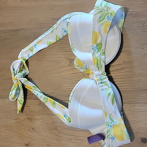 Adore Me 34B Padded Underwire Bikini Top With Lemons And Flowers - Picture 5 of 5
